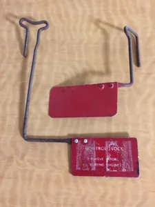 Vintage Cessna 150 Flight Control Locks